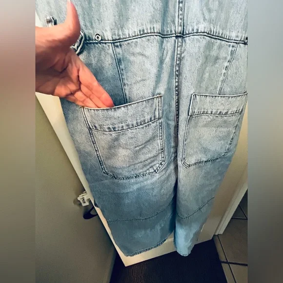 We The Free On The Run Cropped Coverall - Light Blue - Picture 6 of 7